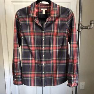 J Crew Stewart plaid shirt.